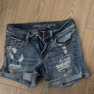 American Eagle Distressed Denim Shorts